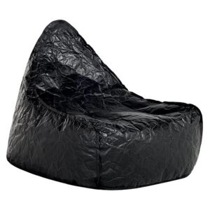 Fotel czarny - pufa - siedzisko - worek do siedzenia - DROP
