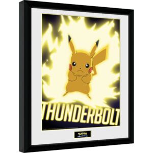 Oprawiony Obraz Pokemon - Thunder Bolt Pikachu
