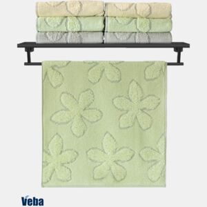 Luksusowy ręcznik VEBA Primavera zielony 50x100 cm