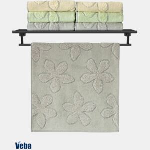 Luksusowy ręcznik VEBA Primavera szary 50x100 cm
