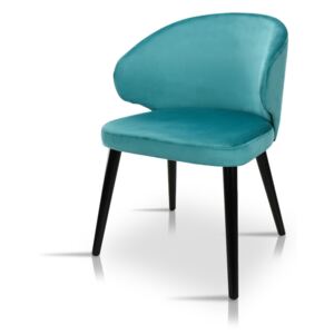 Nowoczesne krzesło tapicerowane K 1017 - kolor turkusowy