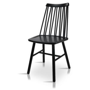 Klasyczne krzesło drewniane K 1001 - kolor czarny