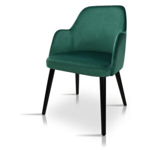 Nowoczesne krzesło tapicerowane K 1018 - kolor zielony