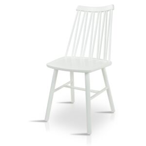 Klasyczne krzesło drewniane K 1001 - kolor biały