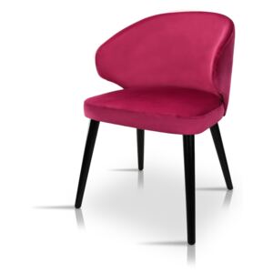 Nowoczesne krzesło tapicerowane K 1017 - kolor magenta