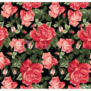 Fototapeta Klasyczna róża bezszwowe tło