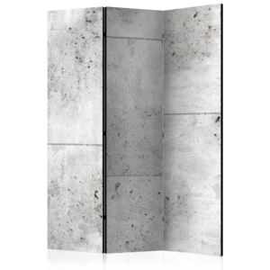 Parawan 3-częściowy - Concretum murum [Room Dividers] (135X172)