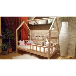 Łóżko drewniane Bukowe w stylu skandynawskim Sona