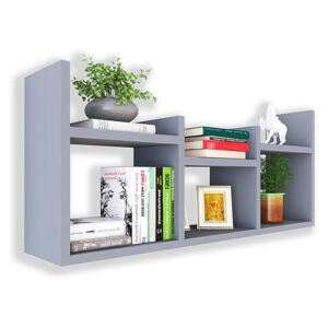 Szara minimalistyczna półka na książki - Lorea