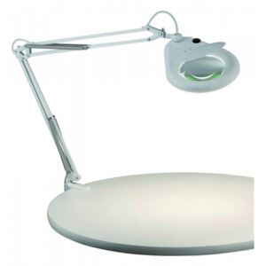 Lampa stołowa FAGERNES 1L Biały z powiększającym szkłem 100852 Markslöjd 100852