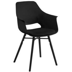 Czarne krzesło w stylu skandynawskim Ignace