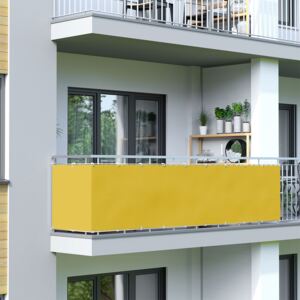 Osłona balkonowa Basic, wodoodporna, żółta, 300x90 cm