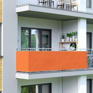 Osłona balkonowa Basic. z oddychającej tkaniny, pomarańczowa, dł. 300 cm