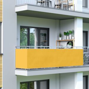 Osłona balkonowa Basic. z oddychającej tkaniny, żółta, dł. 300 cm