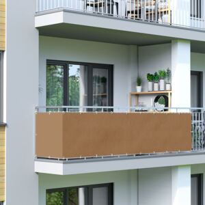 Osłona balkonowa Basic. z oddychającej tkaniny, brązowa, dł. 300 cm