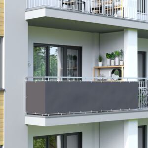 Osłona balkonowa Basic, wodoodporna, antracytowa, 300x90 cm
