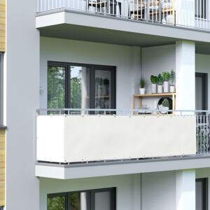 Osłona balkonowa Basic, wodoodporna, kremowa, 500x90 cm