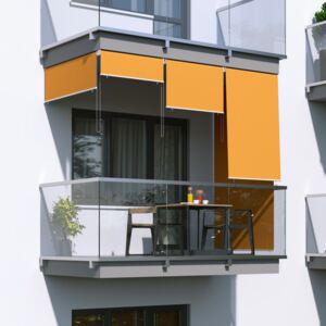 Roleta na balkon/markiza pionowa, Pomarańczowa, 100x140cm