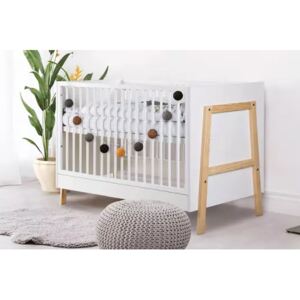Skandynawskie łóżeczko dziecięce białe Hugo 120x60