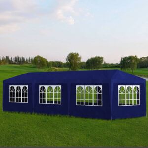 Namiot imprezowy, 3 x 9 m, niebieski
