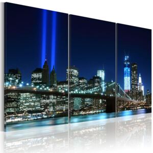 Obraz - Niebieskie światła Nowego Jorku (60X40)