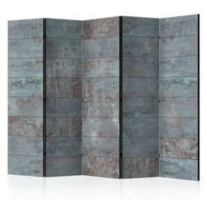 Parawan 5-częściowy - Turkusowy beton II [Room Dividers] (225X172)
