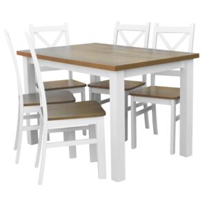 Stół z 5 krzesłami do kuchni jadalni Z065