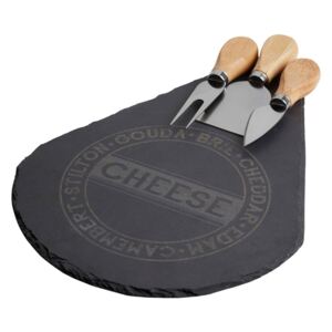 Deska do serwowania serów z 3 nożykami Premier Housewares Cheese Set