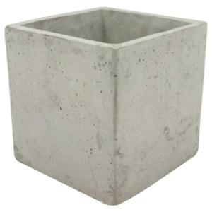 Osłonka doniczki kwadratowa wewnętrzna 16 cm szary beton