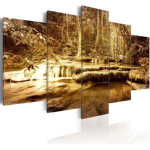 Obraz - Na łonie natury - wodospad (200X100)