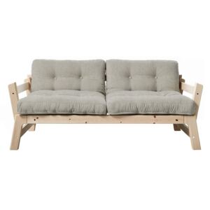 Sofa rozkładana z beżowym lnianym pokryciem Karup Design Step Natural/Linen