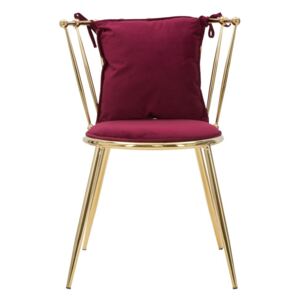 Czerwone krzesło Mauro Ferretti Glam Backy