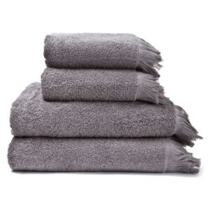 Zestaw 4 szarych ręczników ze 100% bawełny Bonami, 50x90+70x140 cm