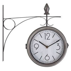 Zegar ścienny ø 22 cm srebrno-biały ROMONT
