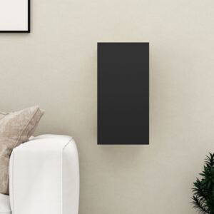 Szafka telewizyjna, czarna, 30,5x30x60 cm, płyta wiórowa