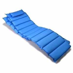Komplet 2 x poduszka Garthen na leżak niebieska