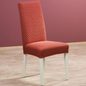 Elastyczne pokrowce Rebeca cegła krzesła z oparciem 2 szt. 40 x 40 x 60 cm