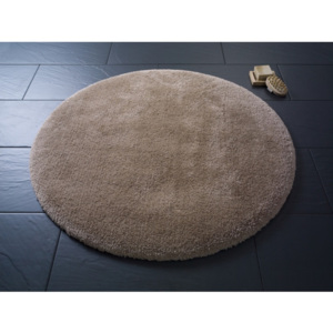 Brązowy okrągły dywanik łazienkowyConfetti Bathmats Miami, ⌀ 100 cm