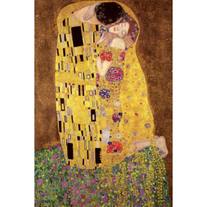 Plakat, Obraz Gustav Klimt kiss, (61 x 91,5 cm)