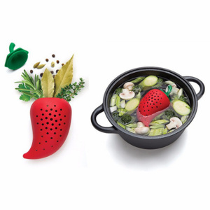 Pojemnik na zioła i przyprawy do gotowania rosołu, zup, gulaszy PAPRYKA CHILLI - koniec z zieleniną między zębami