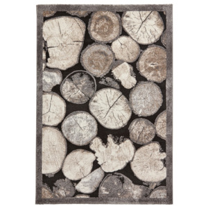 Dywan z motywem drewna Think Rugs Woodland, 120x170 cm