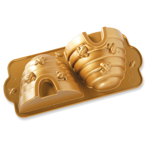 Nordic Ware Forma do pszczelego ula 3D Beehive Bundt® złota