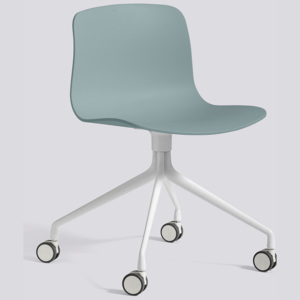 HAY krzesło ABOUT - AAC14, niebieski/białe aluminium
