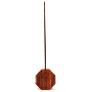 Brązowa lampa stołowa Gingko Octagon