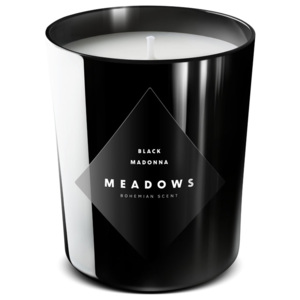 Meadows Świeca zapachowa Black Madonna medium czarna
