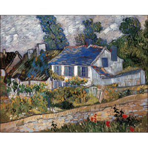 Reprodukcja Houses in Auvers 1890, Vincent van Gogh, (30 x 24 cm)