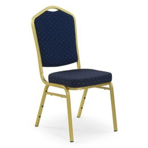 Krzesło K-66 Halmar Niebieski, Złoty