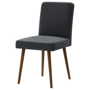 Ciemnoszare krzesło z ciemnobrązowymi nogami Ted Lapidus Maison Fragrance