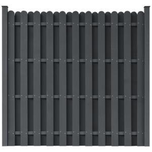 Panel ogrodzeniowy z WPC, kwadratowy, szary