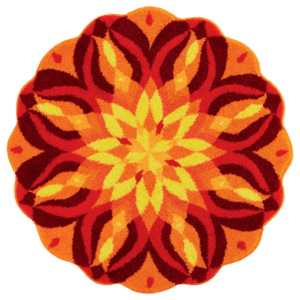 Mandala SAMOREALIZACJA, pomarańczowa, Ø80 cm